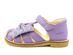 Angulus lilac confetti sandal bow